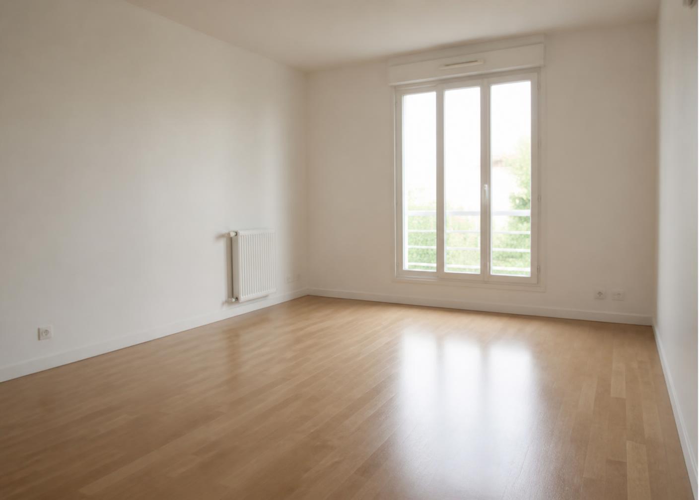 Appartement vide nettoyé à Genève, prêt à être restitué au propriétaire